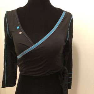 Yoga Pilates dance criss cross crop top xs-s